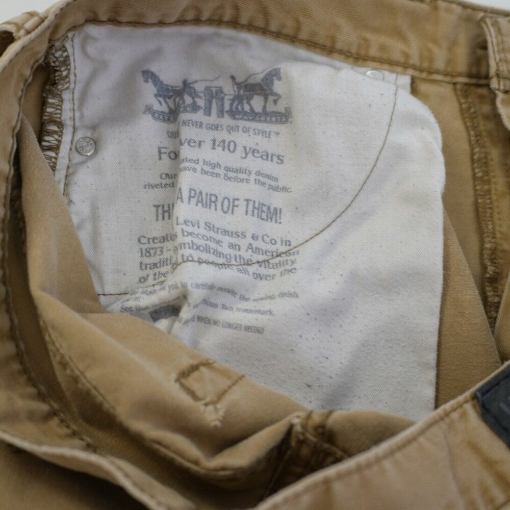 Levi's 514 Staight Fit Tan Denim Mid Rise Jeans 36/31 Tagged‎ 36/32 - Picture 9 of 9